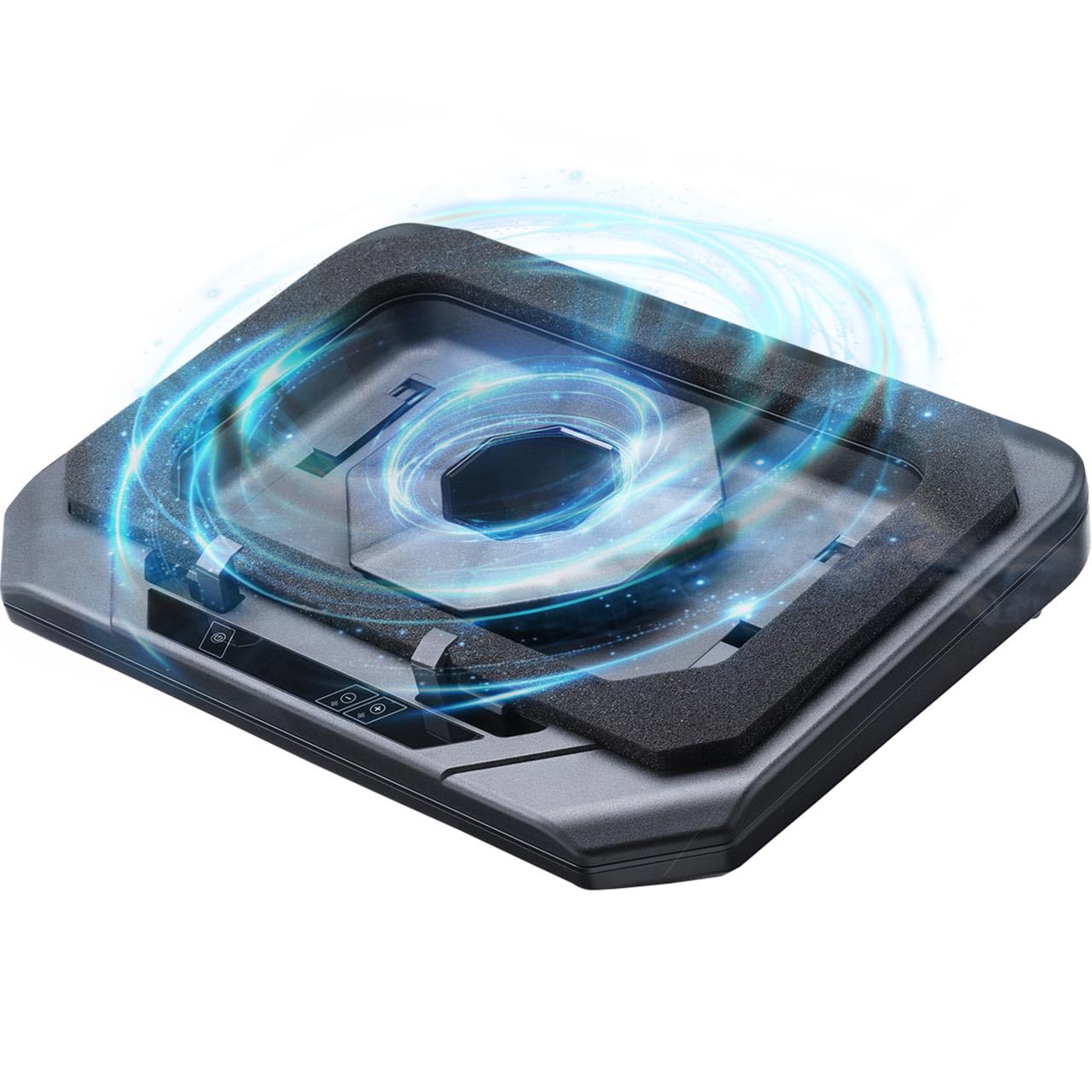 

Sanwa Direct Laptop Cooling Stand Turbo Fan Super Powerful Compatible with inch Laptops Stepless Airflow Adjustment Angle Adjustment USB Hub 3 Ports