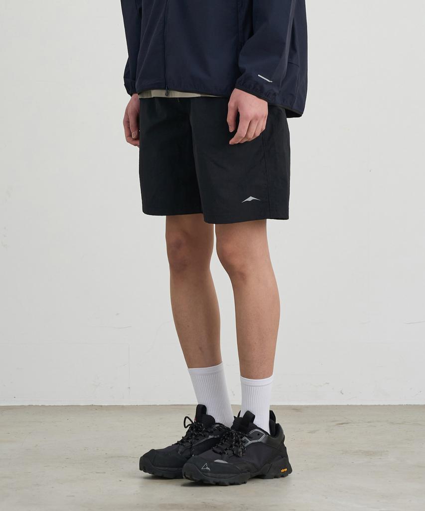 Goyoweeo Nylon Logo Shorts (Black)