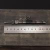 Ancient Miniature Baxia Dao Ring Knife 12cm Metal Toy Ornament (Unsharpened)