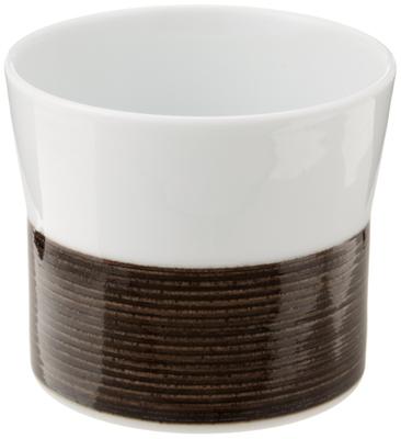 Hakusan Porcelain Free X Hemp ASA NO Hasami Made In Japan Cup, Sepia, (approx.) 8.5 7cm, 240ml, Thread, ITO, Ware,