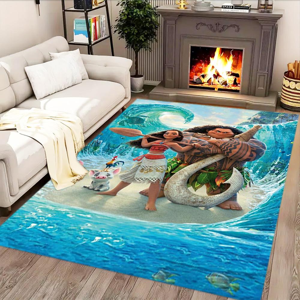 Moana's Adventure On The Waves rug for Living Room rug, Bedroom, Study Room, Hallway Decoration, Perfect for Home Decoration or Holiday Gifts