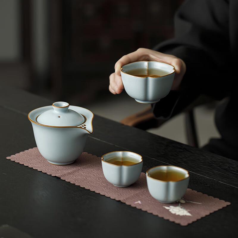 Tang Feng Ru Kiln Portable Kung Fu Tea Set