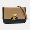 [Pre-Owned] Tb Small Brown Leather Shoulder Bag With Gold Hardware And Detachable Strap - Very Good #1LPD053
