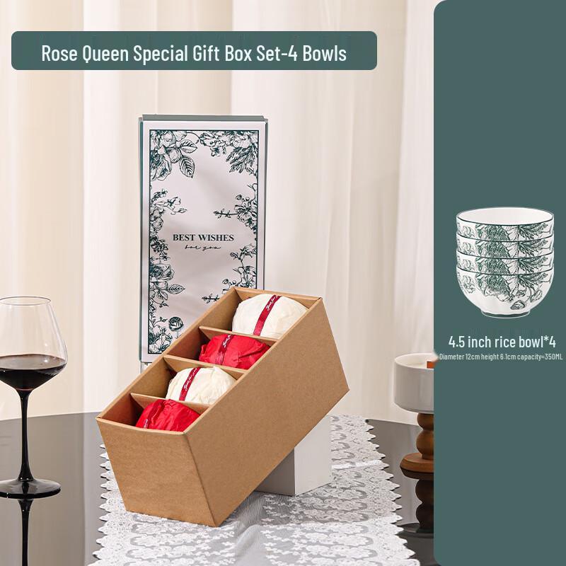 European Style 4-Bowl Ceramic Gift Set