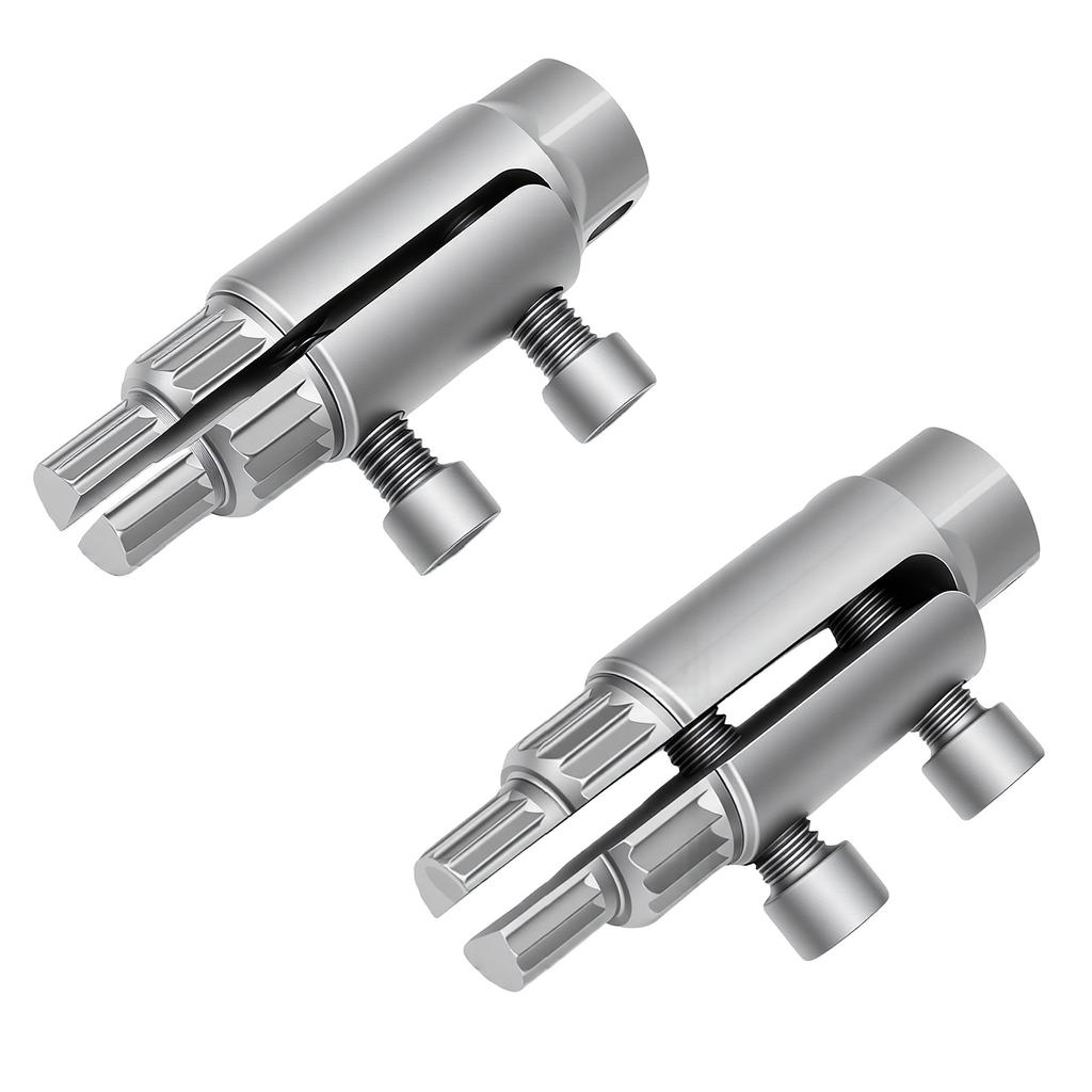 2 Pcs Broken Pipe Thread Extractor High Strength Alloy Steel Broken Faucet Removal Tool for 1 2in 3 4in 1in Pipes