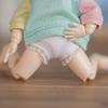 Obitsu 11 OB11 Size Cute Pants for Obitsu Doll 11cm Set of 4 Outfit, Lace-Up Body, White,