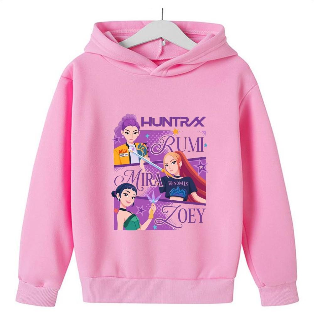 

K-pop Толстовки Охотники на демонов Мальчики Девочки С длинным рукавом Верхняя одежда Saja Мальчики Принт Толстовка с капюшоном для детей Модная толстовка Детские топы 150