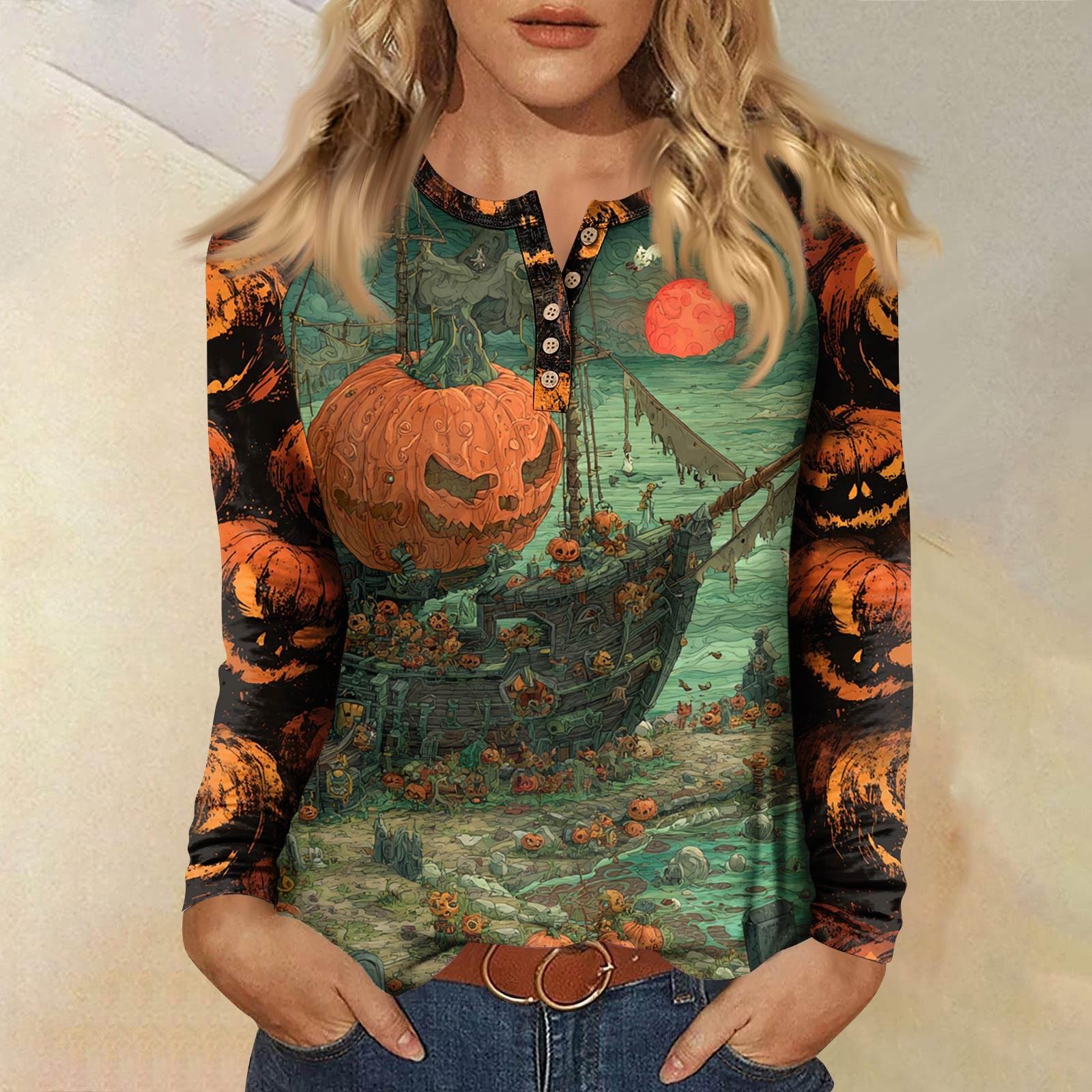 

Женская футболка с принтом, длинный рукав, повседневная мода, базовая, круглый вырез, пуговицы, рукав реглан, топ L