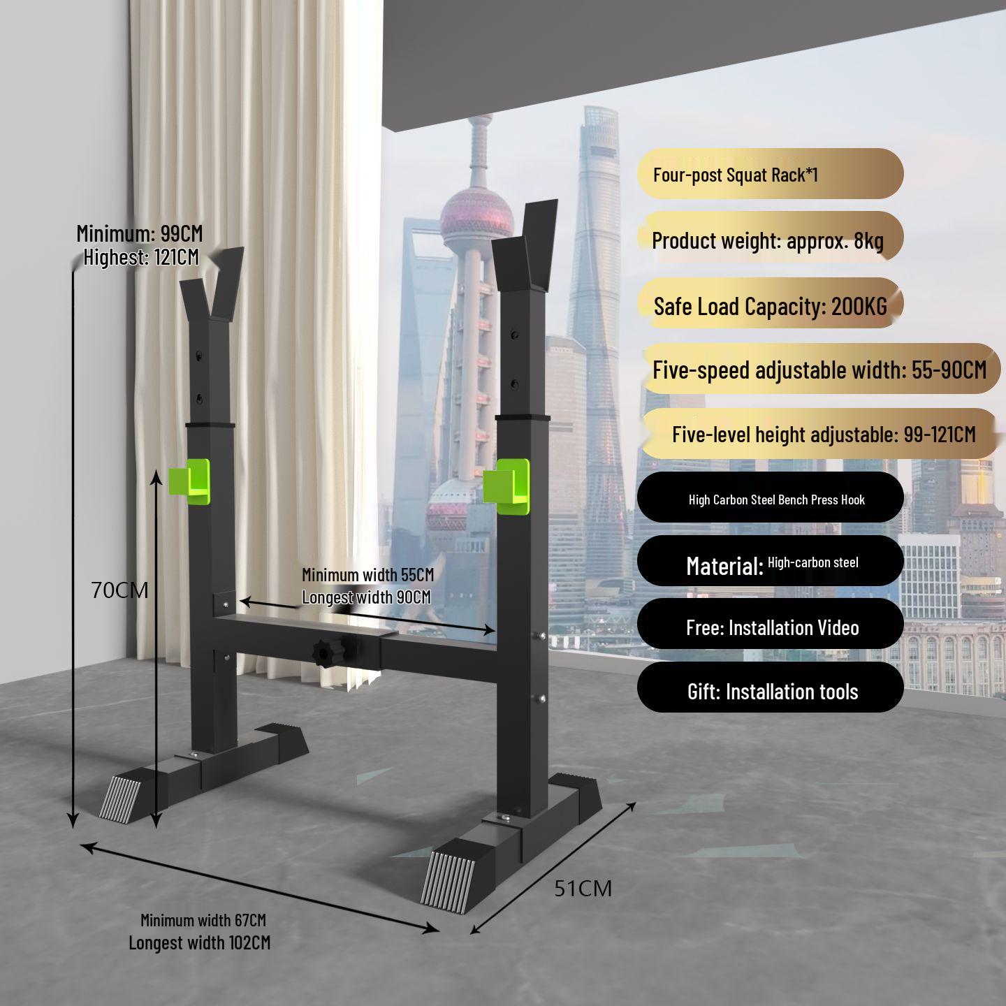 Multi-Functional Indoor Dumbbell & Sit-up Bench for Home Fitness