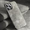 Luxury Matte Lambskin Leather Phone Case for iPhone 14 13 12 11 Pro Max X XR XS 7 8 Plus SE 2 Lens Protection Soft Cover Funda