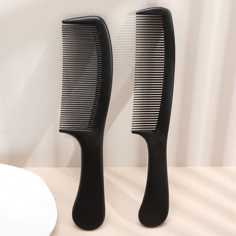 Black Anti-static Fine-Tooth Hair Comb Set (3-Pack)