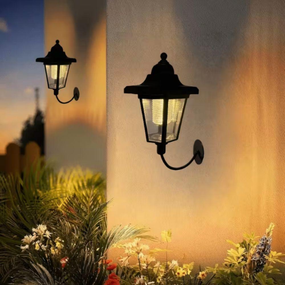 Waterproof Solar Wall Light Solar Energy LED Wall Lamp Modern Style Wall Sconce Yard Light