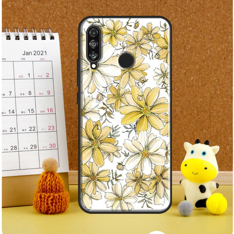 Yellow Cosmos Flowers Lavender For Huawei Nova Y61 Y60 Y70 Y72 Y73 Y90 Y91 12i 11i 3i 7i 8i 9 10 SE P20 P40 P30 Lite Case