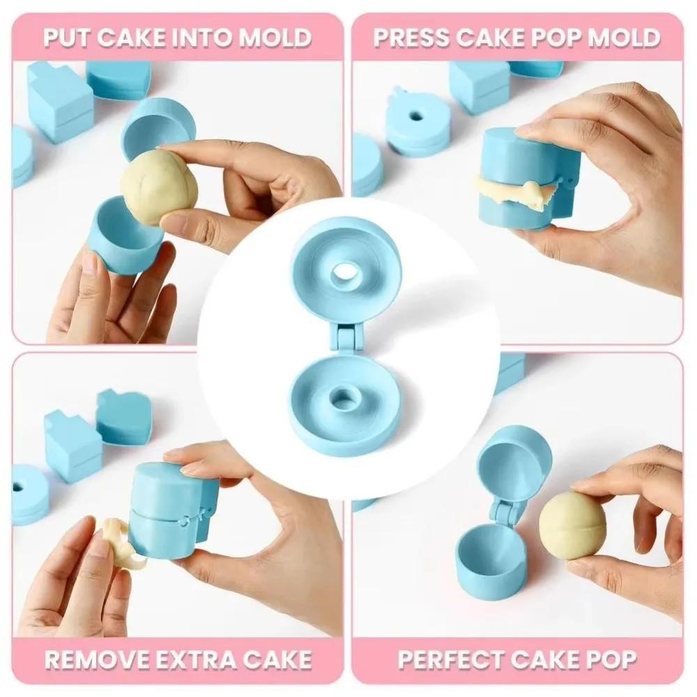 New PLA Cake Pop Mold Handmade DIY Mousse Mould Easy-Release Dessert Maker Mold Candy