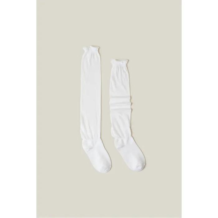 [Seo Ji-soo's Pick] Feb Warmer socks (white)_DFLAS26009WHT
