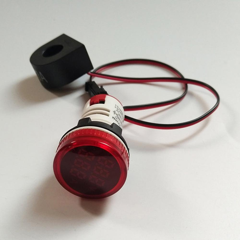 Versatile Round LED Ammeter Voltmeter AC 50 500V 0 100A Multi Industry Use