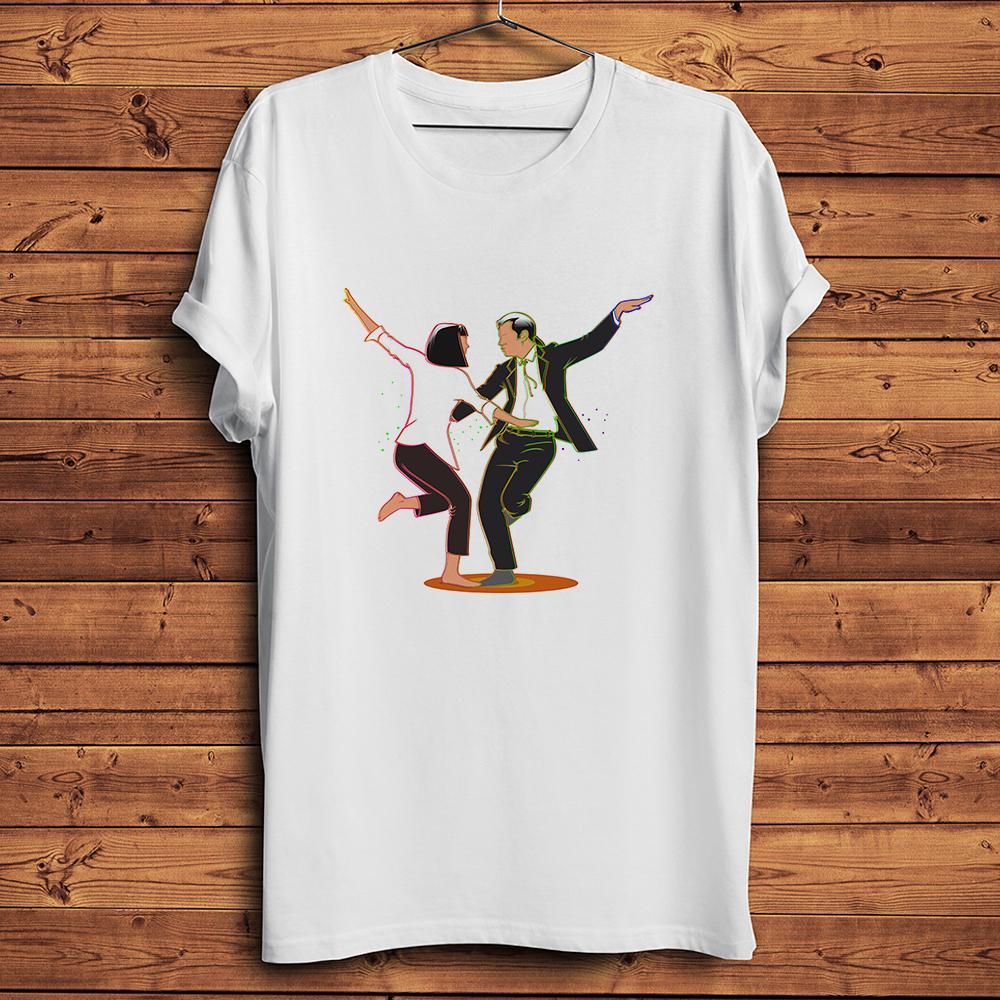 

PulpFiction Mia Wallace Dance La La LandFunny TshirtUnisex White Crewneck Casual Short Sleeve TShirtUnisex TeeBreathable Print S
