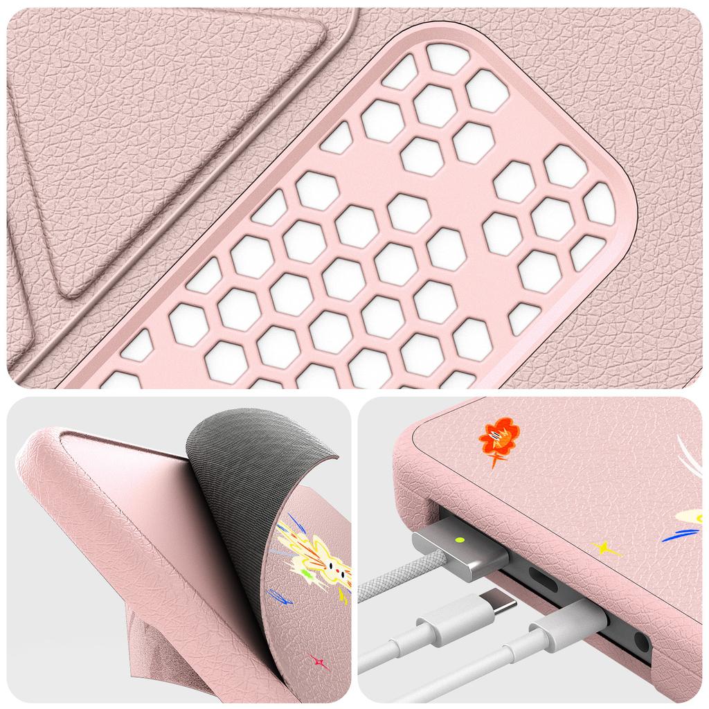 Pattern Printing Laptop Case for MacBook Pro 14 Inch (2024)/(2023)/(2021) Notebook Kickstand Cover