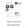 3 Sets Landing Gear Wheel Kit Model Airplane Accessories RC Spare Parts Nylon Shock Absorbing