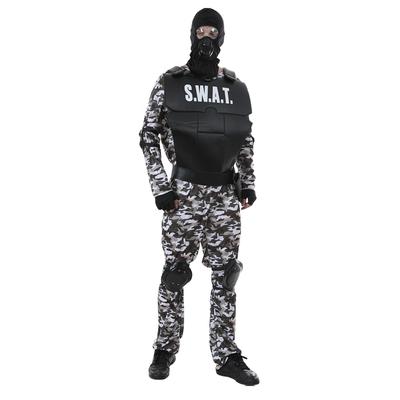 Bărbați adulți Echipa SWAT Uniforma Forțelor Speciale Poliție Rochie Militară Costum Tinuta