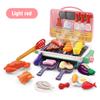Children Barbecue BBQ Grill Toys Simulation Kitchen Girls Boys Electric Oven Pretend Play Food Bbq Play Role Play House Toy