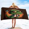 Microfiber Dinosaur Beach Towel for Kids,Sand Free Beach Towels Oversized,Soft Large Bath Towel,Water Absorbent Bathroom Towel