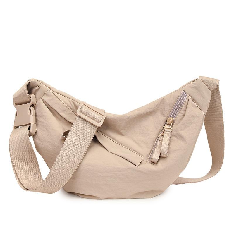 Retro casual dumpling bag new nylon fashion trend line portable shoulder messenger women's bag