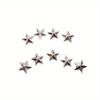 100 Acrylic Diamond Flat Bottom Gold and Silver Five-pointed Star DIY Production of Decorative Clothing Accessories Accessories