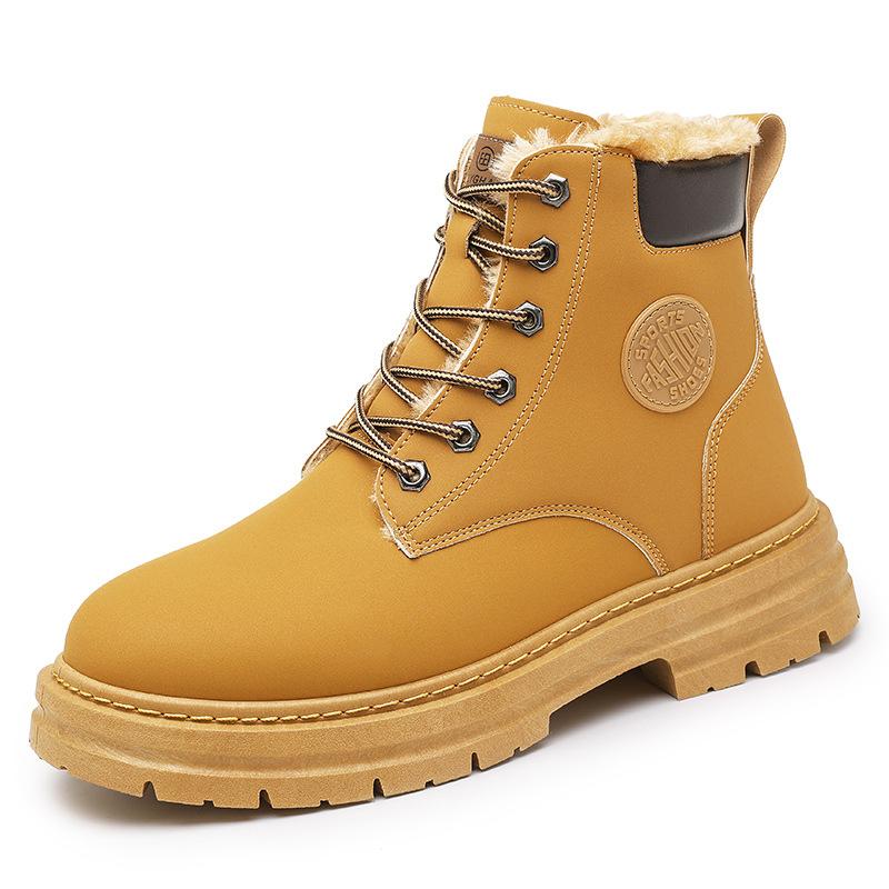 Winter new velvet thickened Martin boots high-top shoes warm cotton shoes short boots