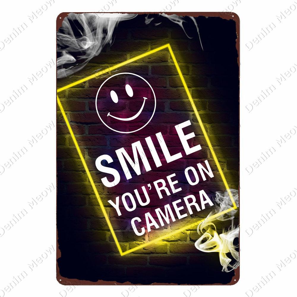 NO SMOKING Vintage Metal Tin Sign TIKI Bar Art Posters Wall Stickers for Club Home Decor Warning Sign Decorative Plate Gift N167