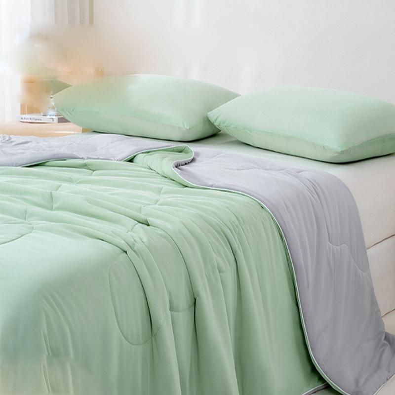 Washed Air Condition Blanket For Bedding Soft Skin-Friendly Silky Quilted Quilt Breathable Summer Cooling Comforter Queen King