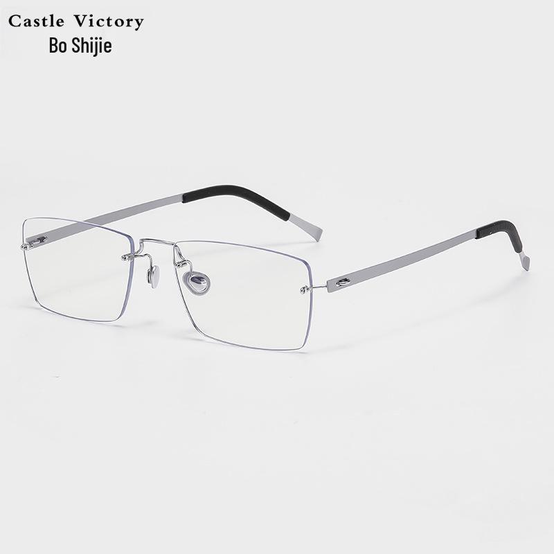 2025 Unisex Titanium Alloy Full Frame Screwless Retro Myopia Glasses
