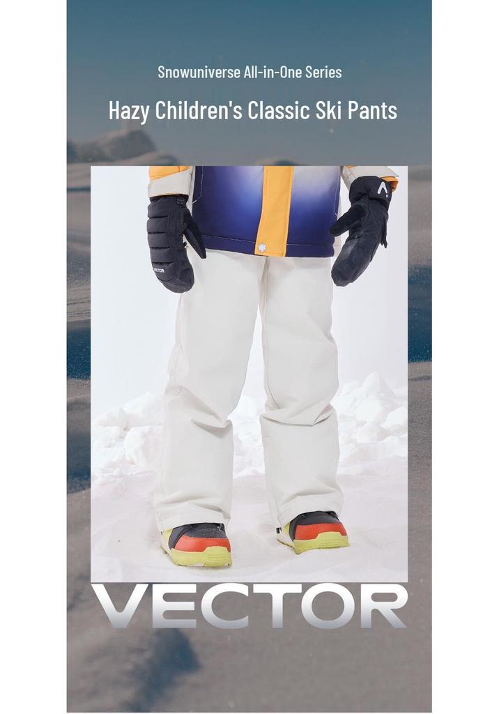 VECTOR Kids' Winter Ski Pants - Thick, Warm, Cold-Resistant for Boys and Girls
