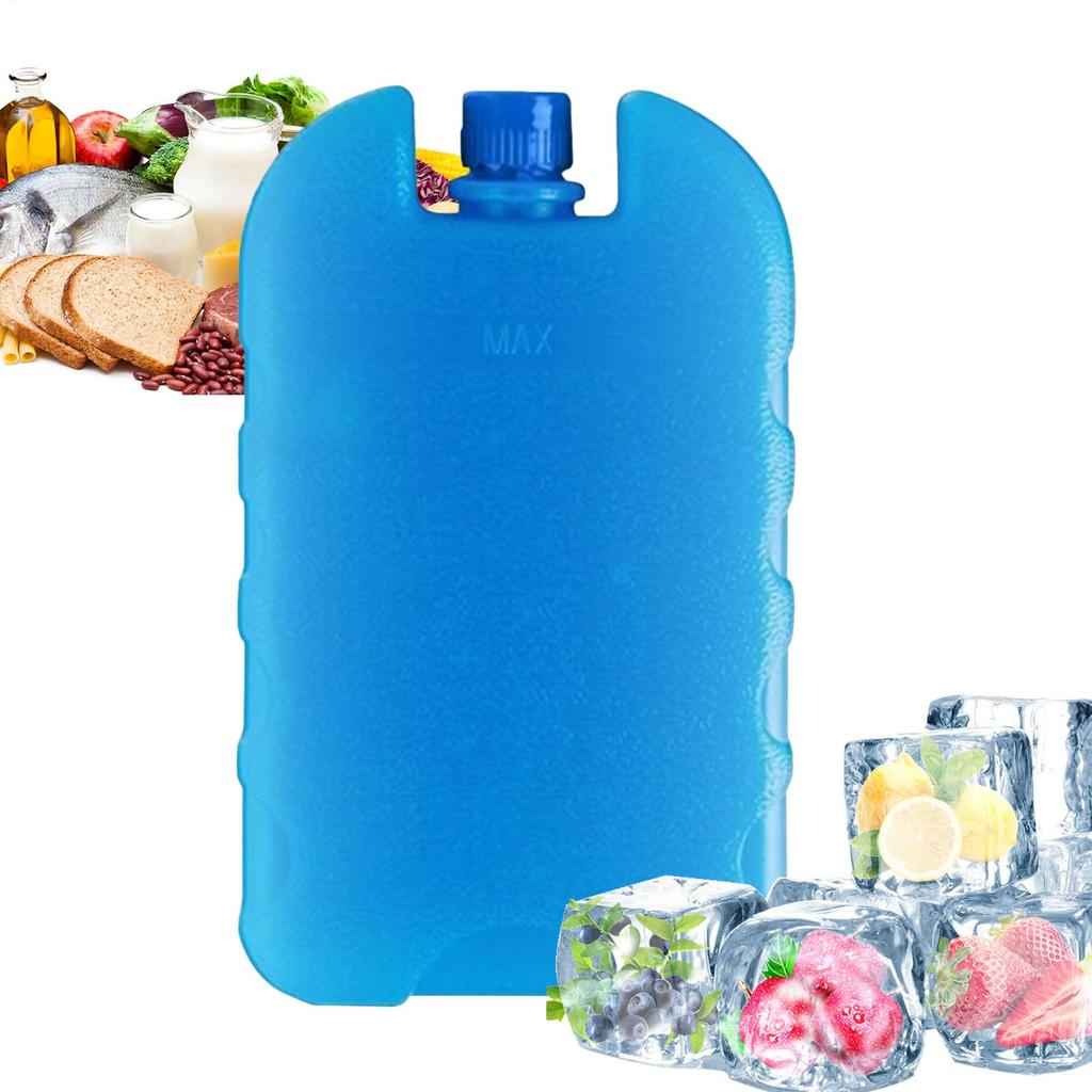 Reusable Ice Box PE Ice Crystal Box Refrigeration Keep Fresh Picnic Cooler Box Durable Air Conditioning Fan Ice Crystal Box