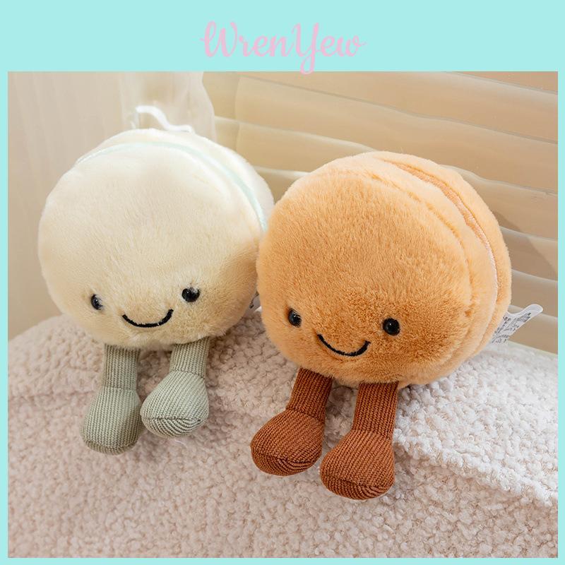 Plush Macaron Scented Fruit Toy With Smiling Expression For Kids Gift