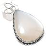 Mother Of Pearl Gemstone 925 Sterling Silver Jewelry Pendant 2.40"