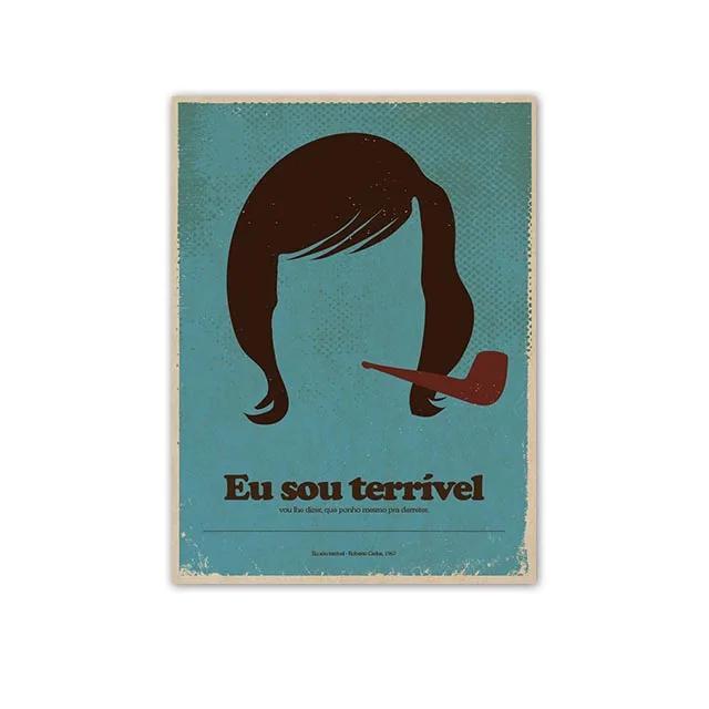 Minimalist Posters by Great Brazilian Artists Classics Brazilian Popular Music Canvas Painting Wall Art Singer Picitures Prints