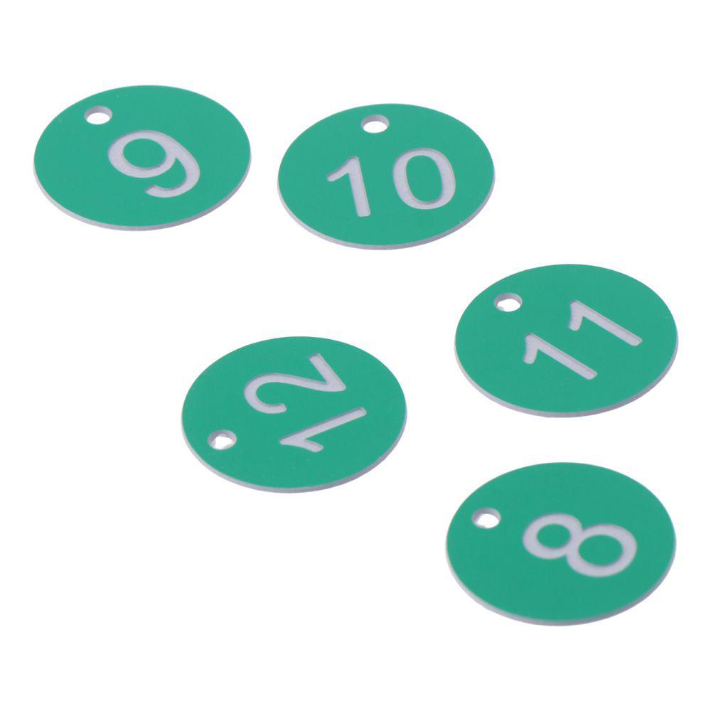 50PCS Durable Plastic Number Tags Lightweight Restaurant Queue Number Restaurant