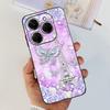 For Tecno Spark 20 Pro Case Liquid Silione Soft TPU Matte Cover Phone Mask On Spark20 20Pro 4G Luxury Pattern Cat Flower Cartoon