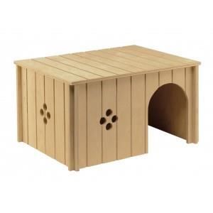 Maisonnette en bois - FERPLAST - Sin - Taille XS - Marron - Pour rongeurs