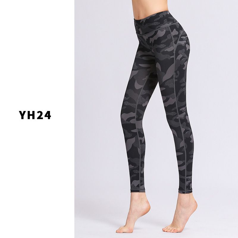

Camouflage Hip-Lifting Outdoor Sports Running High Waist Yoga Pants YH24 M