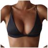 Mode Frauen Einfarbig Sexy Bikini Badeanzug Tops Casual Sling Bademode Tops