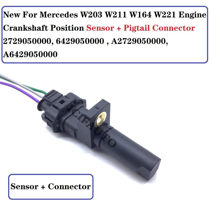 Für Mercedes W203 W211 W164 W221 Kurbelwellensensor+Stecker OE# 2729050000, 6429050000 , A2729050000, A6429050000
