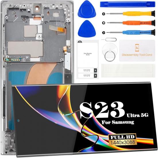 TFT for Samsung S23 Ultra LCD Digitizer Replacement for Samsung Galaxy S23 Ultra 5g Display Screen Replacement for Samsung SM-S918 Touch Screen