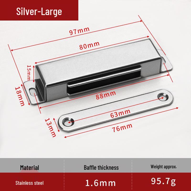 Starker magnetischer Edelstahlschranktürfang für Heimgarderoben