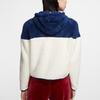 Nike Color Block Warm Casual Plush Hooded Jacket Women Jackets Blue BV5469-492