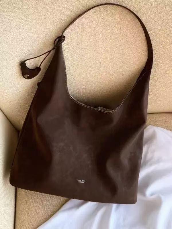 

Elegant Jade Forest Tote Bag - Large Capacity, Relaxed Shoulder Design for Women 34x12.5x27 cm кавовий