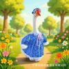Halloween Goose Costume 23 Inch White Goose Decor for Porch Pet Bird Festival Party Decoration