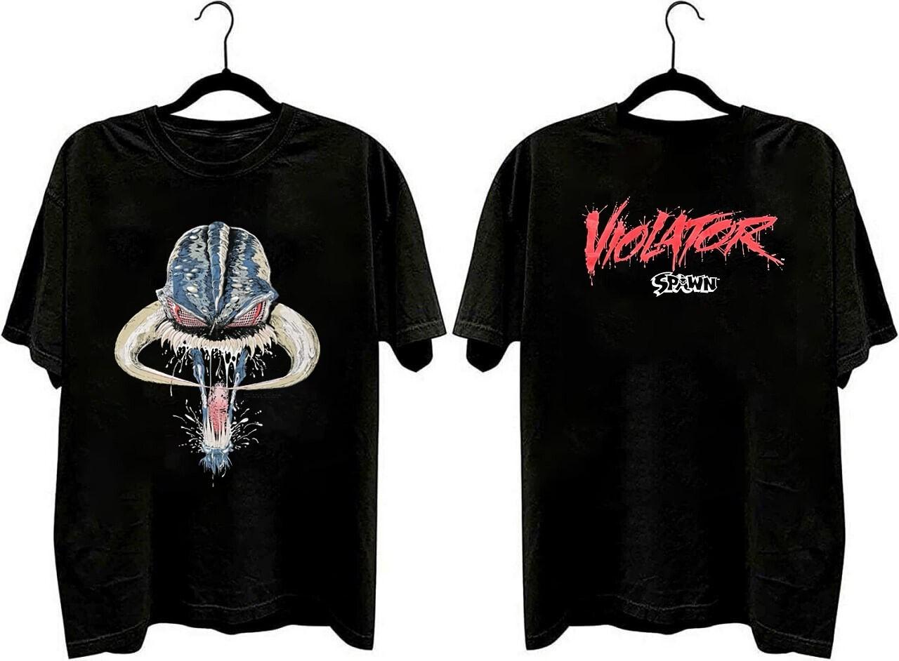 Spawn Violator vtg 2 sided black short sleeve t-shirt QT7550 L