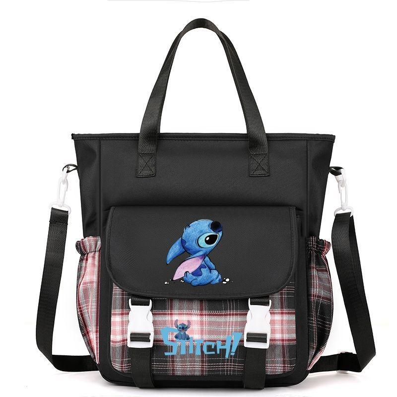 Lilo Stitch Kids Canvas Shoulder Bag With Colorful Print For Daily Use